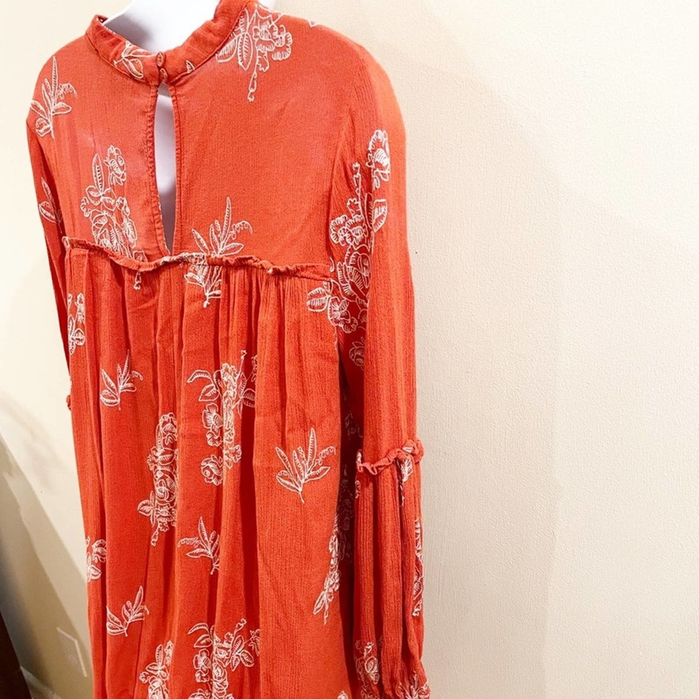 Lulus No One Quite Like You Shift Dress Orange M - Picture 5 of 13